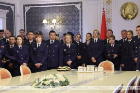 Прокуроры и их лица в главной резиденции Лукашенко